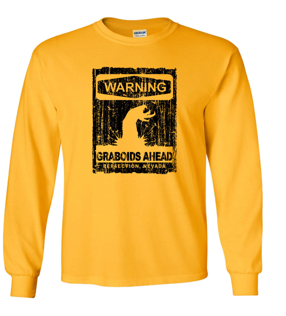 Warning Graboid Ahead T shirt Tremors Parody