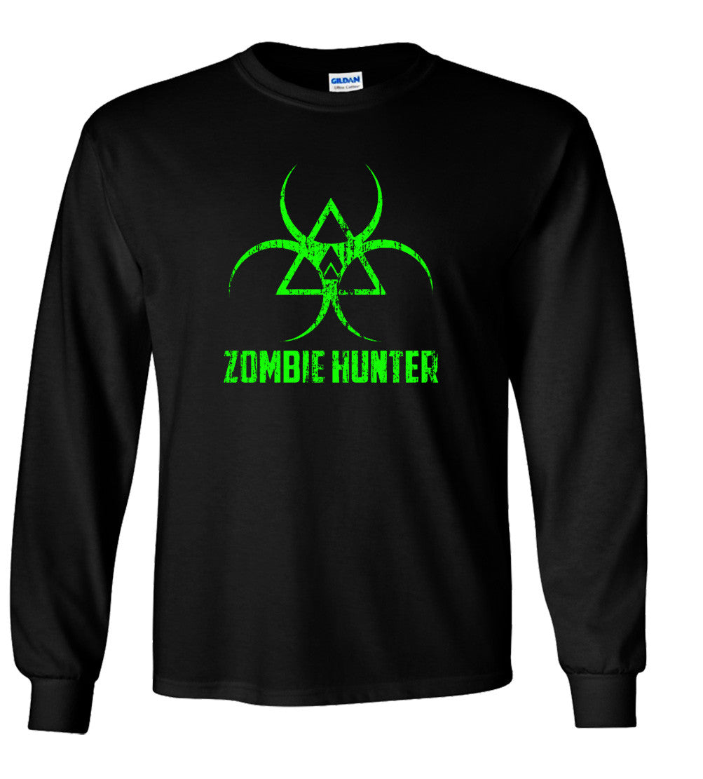 Zombie Hunter Bio Hazard Symbol Apocalypse T shirt