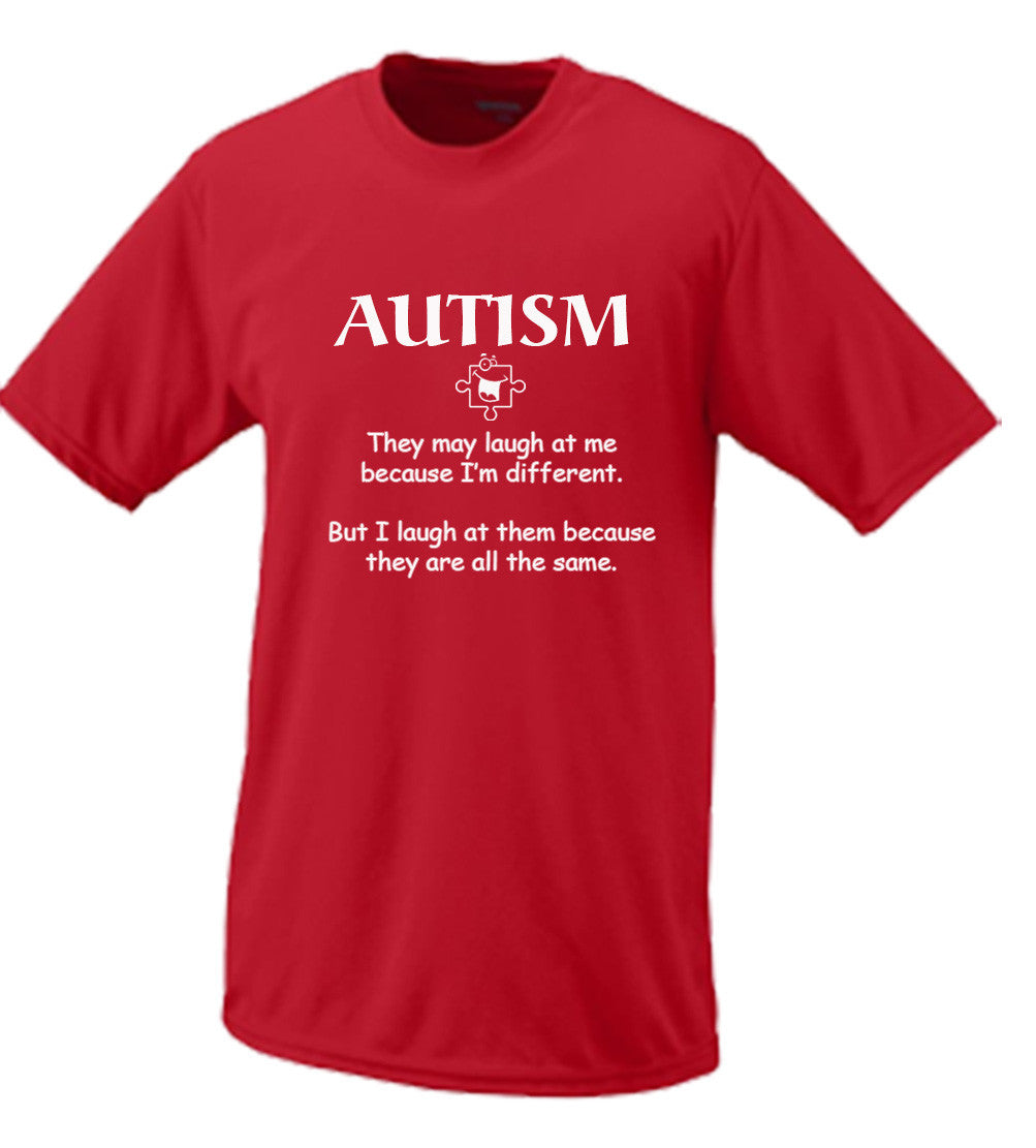 Autism They May Laugh At Me Because I'm Different Tshirt