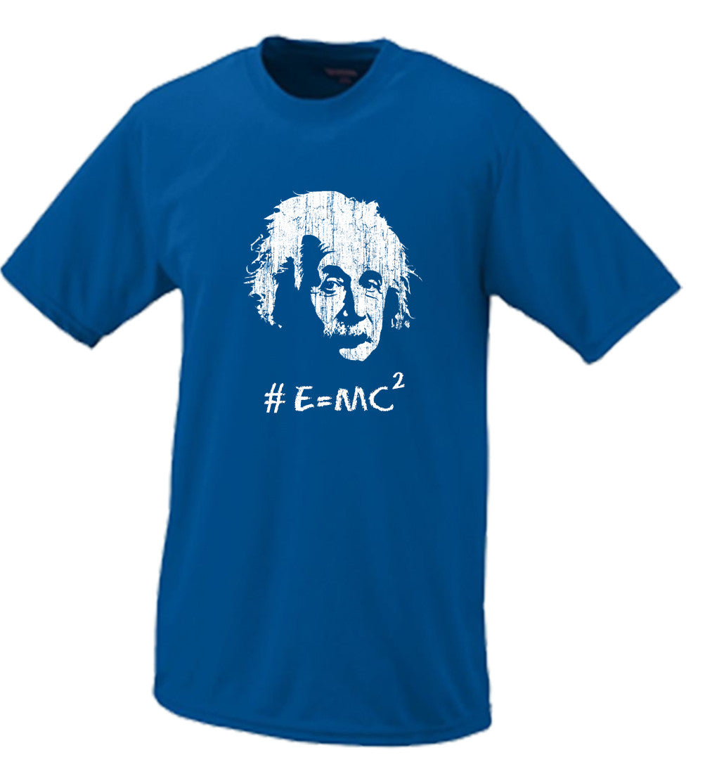 Albert Einstein Hashtag #E=MC2 T shirt