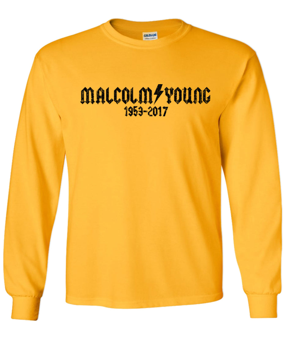 Malcolm Young ACDC Tribute Memorial Tshirt #2