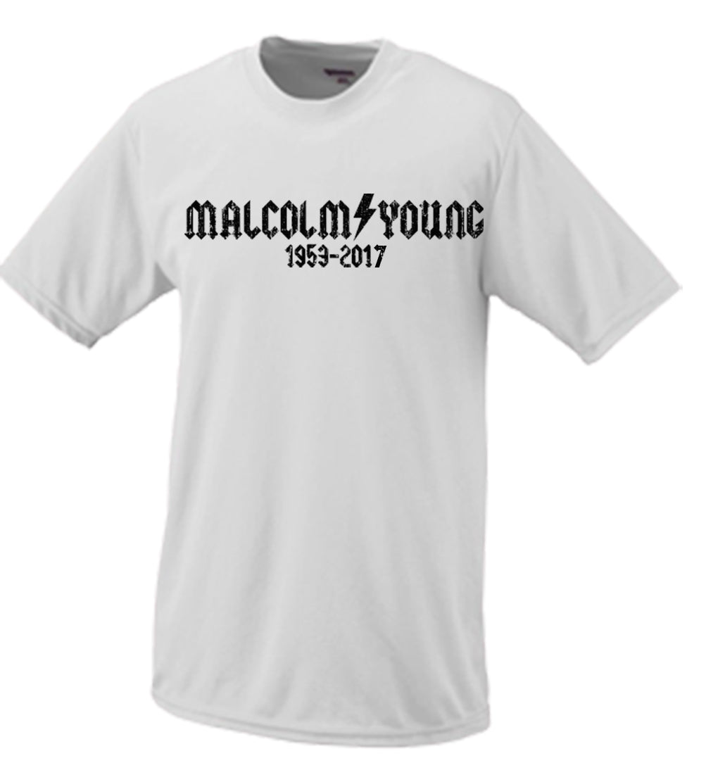 Malcolm Young ACDC Tribute Memorial Tshirt #2