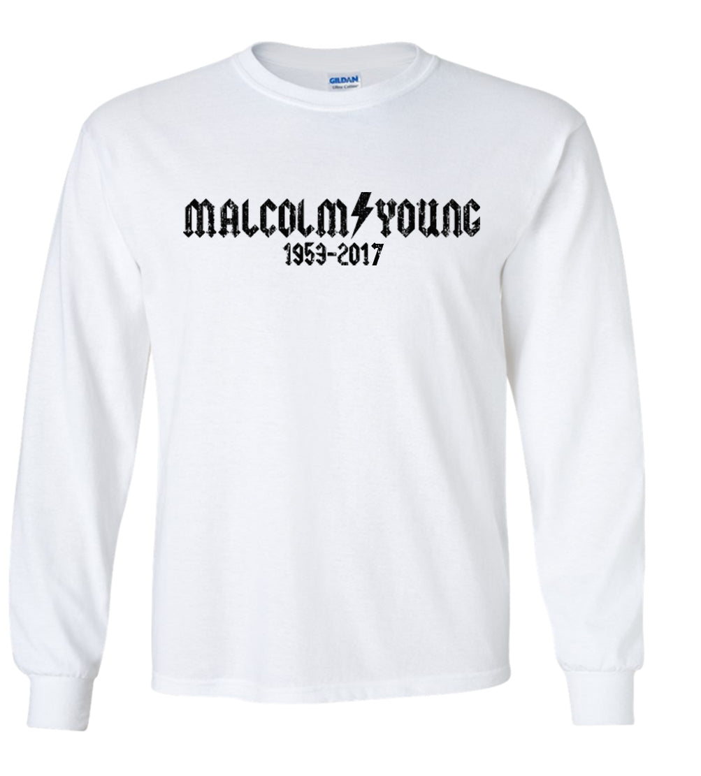 Malcolm Young ACDC Tribute Memorial Tshirt #2