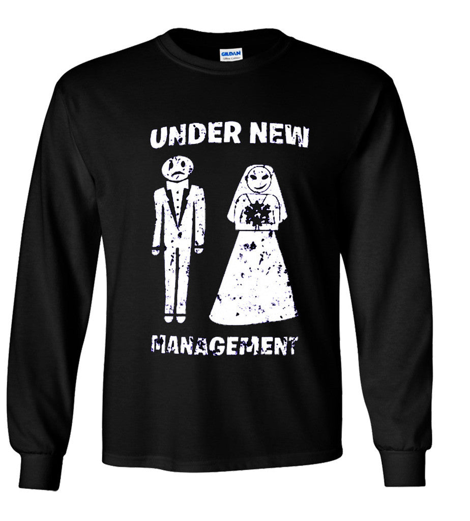 Under New Management Wedding Just Married Tshirt