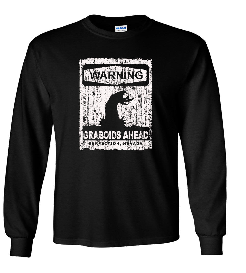 Warning Graboid Ahead T shirt Tremors Parody