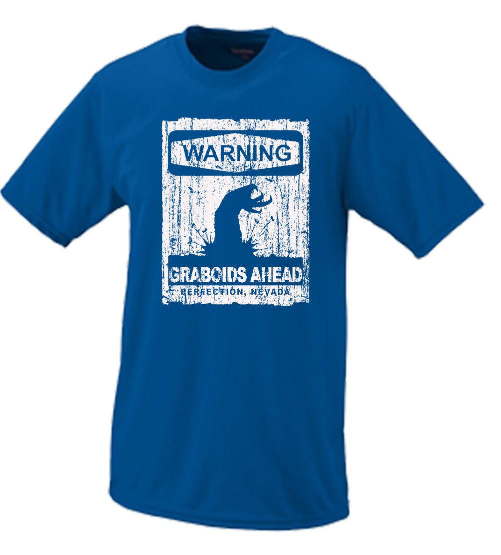 Warning Graboid Ahead T shirt Tremors Parody