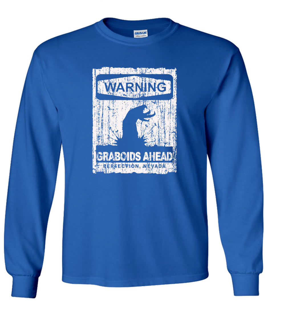 Warning Graboid Ahead T shirt Tremors Parody