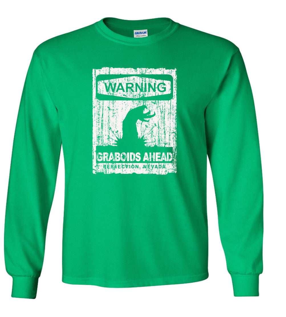 Warning Graboid Ahead T shirt Tremors Parody