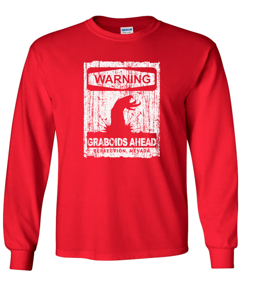 Warning Graboid Ahead T shirt Tremors Parody