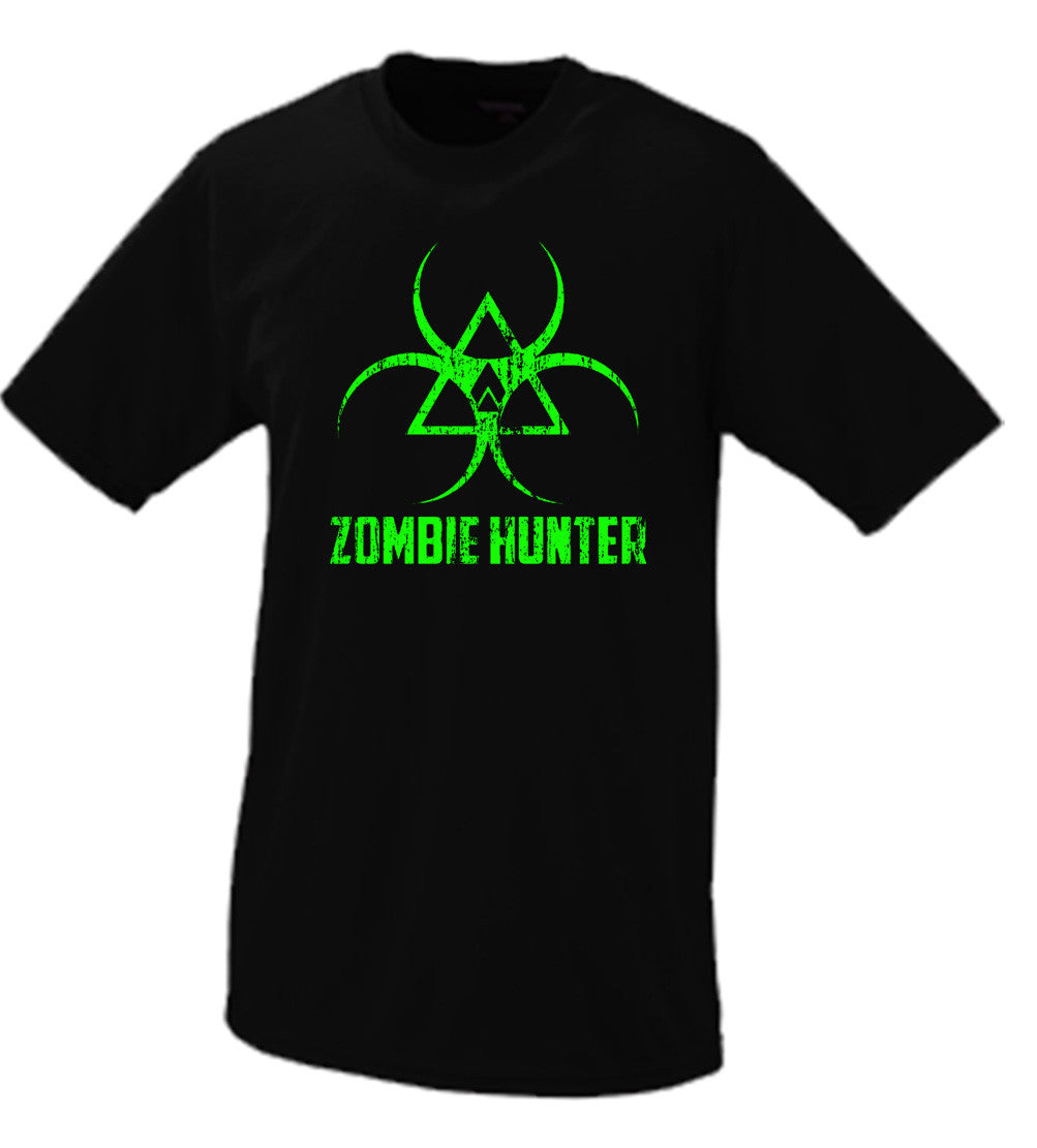 Zombie Hunter Bio Hazard Symbol Apocalypse T shirt