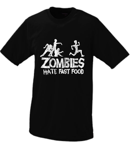 Zombies Hate Fast Food, Parody Comedy Funny T Shirt